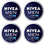 Ficha técnica e caractérísticas do produto 4x Nivea Men Creme 4 em 1 Excelente para Rosto Pós Barba Mãos Corpo 30g