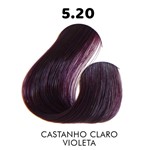 Ficha técnica e caractérísticas do produto 5.20 Castanho Claro Violeta Therapy Color Coloração Permanente 60g Sanro Cosméticos