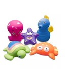 Ficha técnica e caractérísticas do produto 5 Brinquedos para o Banho Animais Marinhos - Comtac Kids