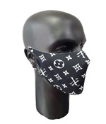 Máscara de Proteção Individual Tecido Estampada Preto C/ Branco - Lynx Produções Artistica