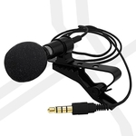 Ficha técnica e caractérísticas do produto 3,5 milímetros Clip On Mini lapela Microfone de Lapela audio adapter