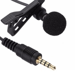 Ficha técnica e caractérísticas do produto 3,5 mm Microfone Tie Clip-on lapela Mikrofon Microfono Mic para o Cellular phones