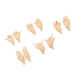 Ficha técnica e caractérísticas do produto 5 Pares De Mãos Móveis Para Blythe Boneca Peças De Corpo Personalizado Acessório Pele Branca