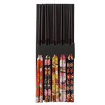 Ficha técnica e caractérísticas do produto 5 pares de primeiro grau ecológicos Chopsticks Handmade decorativa Design Presente
