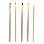 Ficha técnica e caractérísticas do produto 5 PCS Eye Makeup Brush Set Lightweight madeira ferramenta cosmética