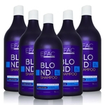 Ficha técnica e caractérísticas do produto 5 Shampoo Matizador EFAC Blond Hair - 1L cada