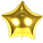 Ficha técnica e caractérísticas do produto 50 Balão Estrela Dourado Metalizado 45cm