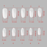 Ficha técnica e caractérísticas do produto 50 Pcs Longo falsos unhas Dicas Manicure Artificial Nails Salon Redbey