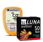 Ficha técnica e caractérísticas do produto 250 Tiras de Glicose Wellion + Gratis Medidor Colesterol Wellion Luna - Amarelo