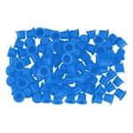 Ficha técnica e caractérísticas do produto 500 peças descartáveis ¿¿de plástico tatuagem copo pigmento tinta titular caps tamanho pequeno azul