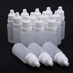Ficha técnica e caractérísticas do produto 50PCS 10ml Empty Plastic Squeezable Dropper Bottles Eye Conta-gotas líquida