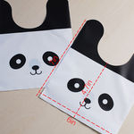 Ficha técnica e caractérísticas do produto 50pcs / Lot Bonito Embalagem Wrapping Panda Doce Biscuit Plastic Trate Gift Bag