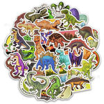 Ficha técnica e caractérísticas do produto 50PCS / Set Dinosaur Sticker Jurássico animal cartoon Brinquedos Educativos Etiquetas para Crianças