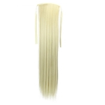 Ficha técnica e caractérísticas do produto 55 cent¨ªmetros Mulheres peruca de cabelo longo e reto Ponytails Meninas sem emenda extens?o do cabelo corda B