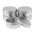 Ficha técnica e caractérísticas do produto 5pcs 250ml Alumínio Lip Balm Potes De Lata Cosméticos Creme Jar Frasco Recipiente