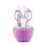 Ficha técnica e caractérísticas do produto 5Pcs Baby Grooming Nail Clipper Tweezers Ear Spoon File Scissors Kit De Cuidados Infantis