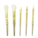 Ficha técnica e caractérísticas do produto 5pcs Moda Honeycomb lábio sobrancelha sombra Foundation Makeup Brushes Set