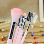 Ficha técnica e caractérísticas do produto 5Pcs Professional Concealer Face Face Makeup Brush Set Ferramentas Cosméticas