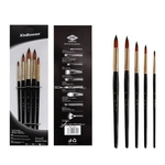 Ficha técnica e caractérísticas do produto 5pcs / set Nylon Escova de Proteção Ambiental Log Diy Pen Set Escova Nylon Brush Set