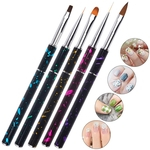 Ficha técnica e caractérísticas do produto 5pcs / Pull Set prego Pintura Brush Art pincel de pintura Linha Escova Pen UV Gel Pen