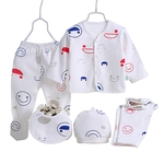 Ficha técnica e caractérísticas do produto Mshop 5pcs / Set Underwear Algodão Respirável Recém-nascido Roupa Do Bebê