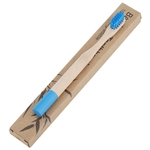 Ficha técnica e caractérísticas do produto 6 cores do cabelo macio Escova de bambu cabelo Handle escova de dentes das crianças das crianças Oral Cuidados escova de dentes azul