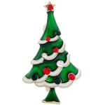Ficha técnica e caractérísticas do produto 6 estilos Esmalte de Natal broche de strass da árvore de Natal de Bell Pérola Snowflakes Ornamentos de jóias presentes