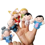 Ficha técnica e caractérísticas do produto 6 Pcs Decorações Brinquedos Educativos presente Dedo Mesmo Storytelling Good Toys fantoche de mão para o presente Early Learning do bebê