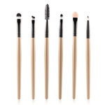Ficha técnica e caractérísticas do produto 6 PCS Makeup Brush Set Adorável Maquiagem escova portátil kit Ferramentas Beleza Cosméticos