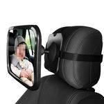 Ficha técnica e caractérísticas do produto 360 ° Ajustável Espelho Retrovisor Para Assento De Carro Traseira Bebé Criança Espelho Segurança
