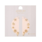 Ficha técnica e caractérísticas do produto 6Pairs Fashion Geometric Flower Shell Combination Earrings Set Accessories