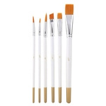 Ficha técnica e caractérísticas do produto 6pcs Drawing Pen Nylon cabelo Escova Set Art Craft Pintura Kit Escova Watercolor