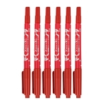 Ficha técnica e caractérísticas do produto 6x Caneta de Marcador de Pele de Ponta Dupla Escriba Pen Piercing Pen Supply Body Art Tools
