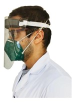 Ficha técnica e caractérísticas do produto 6x Mascara Facial Protetora Respingos Transparente Rosto Acrílica Face Shield