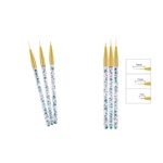 Ficha técnica e caractérísticas do produto 6x Super Fino 7/9/14mm Nail Art Brush Set Para Striping Mistura De Pequenos Detalhes