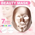Ficha técnica e caractérísticas do produto 7 cores LED máscara facial fototerapia máscara facial máquina luz terapia acne espinha colágeno regeneração máscara beleza LED máscara para casa pessoal, centro de beleza