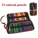 Ficha técnica e caractérísticas do produto 72 lápis de cor 72 blocos de cores sortidas com cortina de lápis de lona Novo