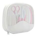 Ficha técnica e caractérísticas do produto 7 Pcs bebê Grooming Kit Enfermagem Nail Clippers Seguro Comb Escova Scissor Set para o bebê Gostar