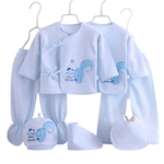 Ficha técnica e caractérísticas do produto 7 pcs / set bebê recém-nascido de algodão dos desenhos animados impressão de roupa Set meninas meninos usam Macio Artigos para bebê