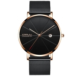 Ficha técnica e caractérísticas do produto 7mm Thick Fashion Business Super Thin Waterproof Men's Watch Women's Watch Gift