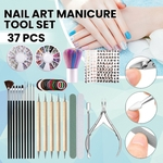 Ficha técnica e caractérísticas do produto 37PCS Full Nail Art Kits Starter Kit Acrílico Pó Nail Art Set Manicure Tools