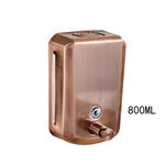 Ficha técnica e caractérísticas do produto 800ml Copper de parede antigo Montado dispensador de sabão líquido Banho Shampoo Shower Gel Container Bottle