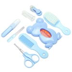 Ficha técnica e caractérísticas do produto 8Pcs Baby Infant Newborn Health Care Tools Nail Clipper Scissor Grooming Kit