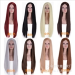 Ficha técnica e caractérísticas do produto A forma das mulheres peruca de cabelo longo e reto Various Europeia Anime e americanos Wig Factory Set Atacado