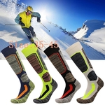 Ficha técnica e caractérísticas do produto Absorve o choque respirável Espessamento Quente Ventilação Joelho de Alto Desempenho malha Ski Socks Em Estoque