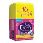 Ficha técnica e caractérísticas do produto Absorvente Diana Active Mais Proteção Suave com Abas Leve 16 Pague 14