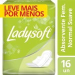 Ficha técnica e caractérísticas do produto Absorvente Feminino Ladysoft Normal Suave Com Abas 16 Unidades
