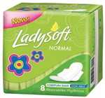 Ficha técnica e caractérísticas do produto Absorvente Higienico Ladysoft Normal Suave Abas Melhoramentos Pct.C/08