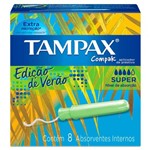 Ficha técnica e caractérísticas do produto Absorvente Interno Tampax Compak super 8 unidades