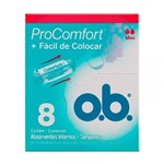 Ficha técnica e caractérísticas do produto Absorvente O.B Pro Comfort Mini com 8 Unidades - Ob